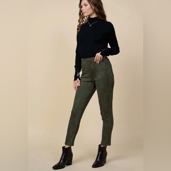 One5one Faux Suede Leggings Size L. B20 - Picture 1 of 6
